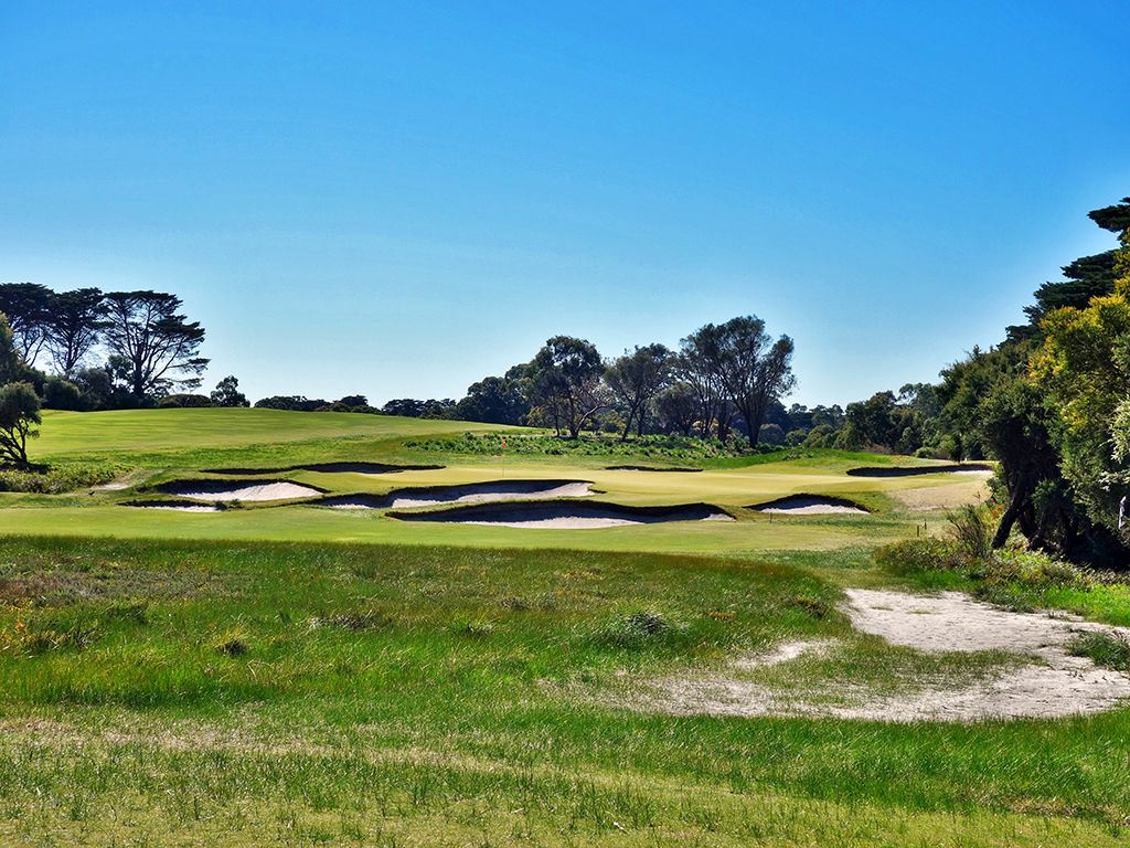 16th Hole at Royal Melbourne Golf Club (East) (165 Yard Par 3)